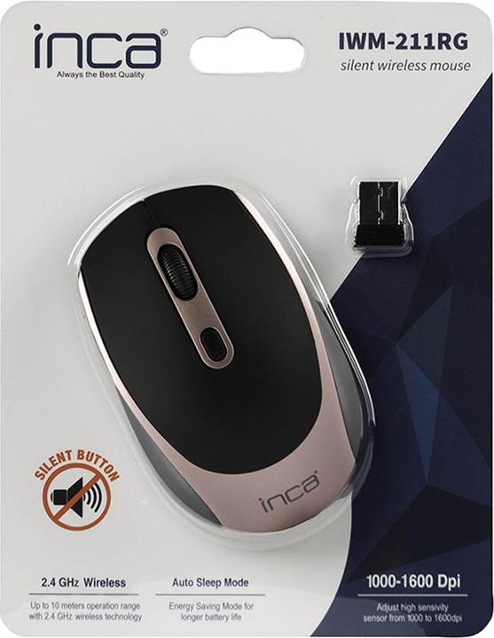 Actual product image Inca Mouse IWM-211RG Nano-USB, Wireless, 1600 DPI, Silent,RS retail (Wireless)