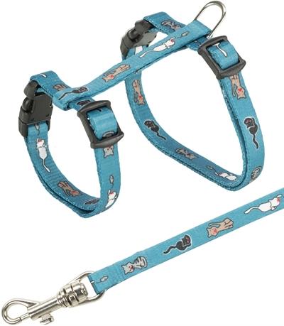 Actual product image Trixie Kitty cat harness with cat motif (23, 24, 25, 27, 28, 29, 30, 31, 32, 33, Cat, General)