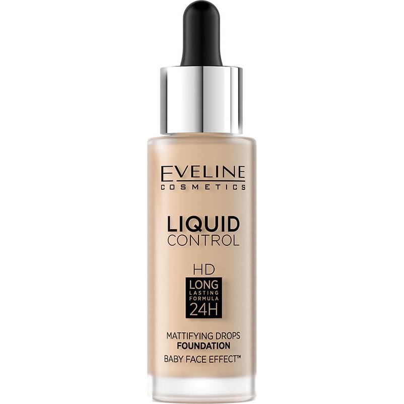 Eveline, Foundation, EVELINE Liquid Control HD Mattifying Drops Foundation matujący podkład do twarzy 015 Light Vanilla ...