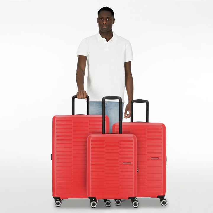Image du produit American Tourister Sunset Hills 4 Rollen Kofferset 3-teilig (203 l, XL (à partir de 115l))