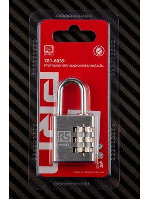 Produktbild RS PRO Silver Combination Safety Padlock 30 mm