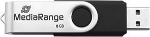 Actual product image MediaRange Memory Drive 2.0 Swivel (8 GB, USB-A)