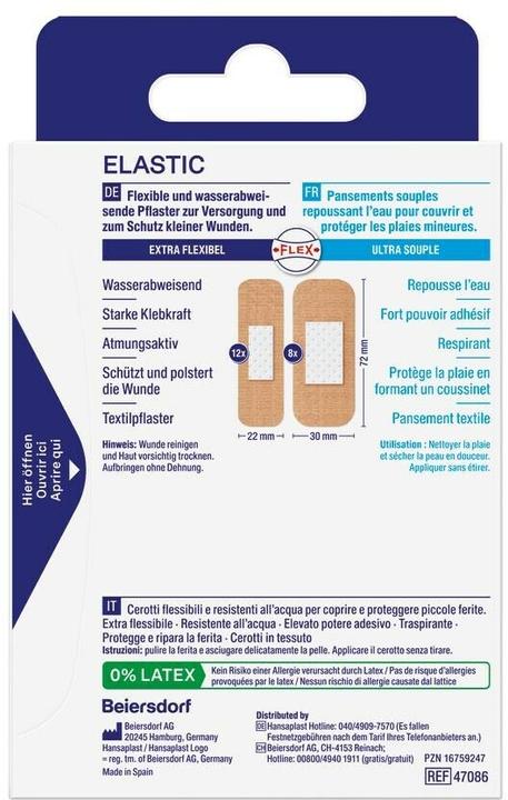 Actual product image Hansaplast Elastic Strips (20x)