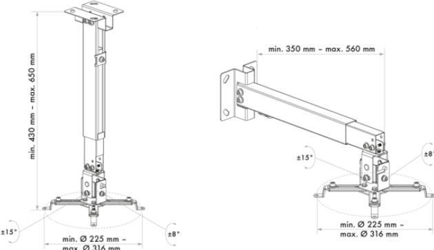 Produktbild Schwaiger Beamer (Decke, Wand)