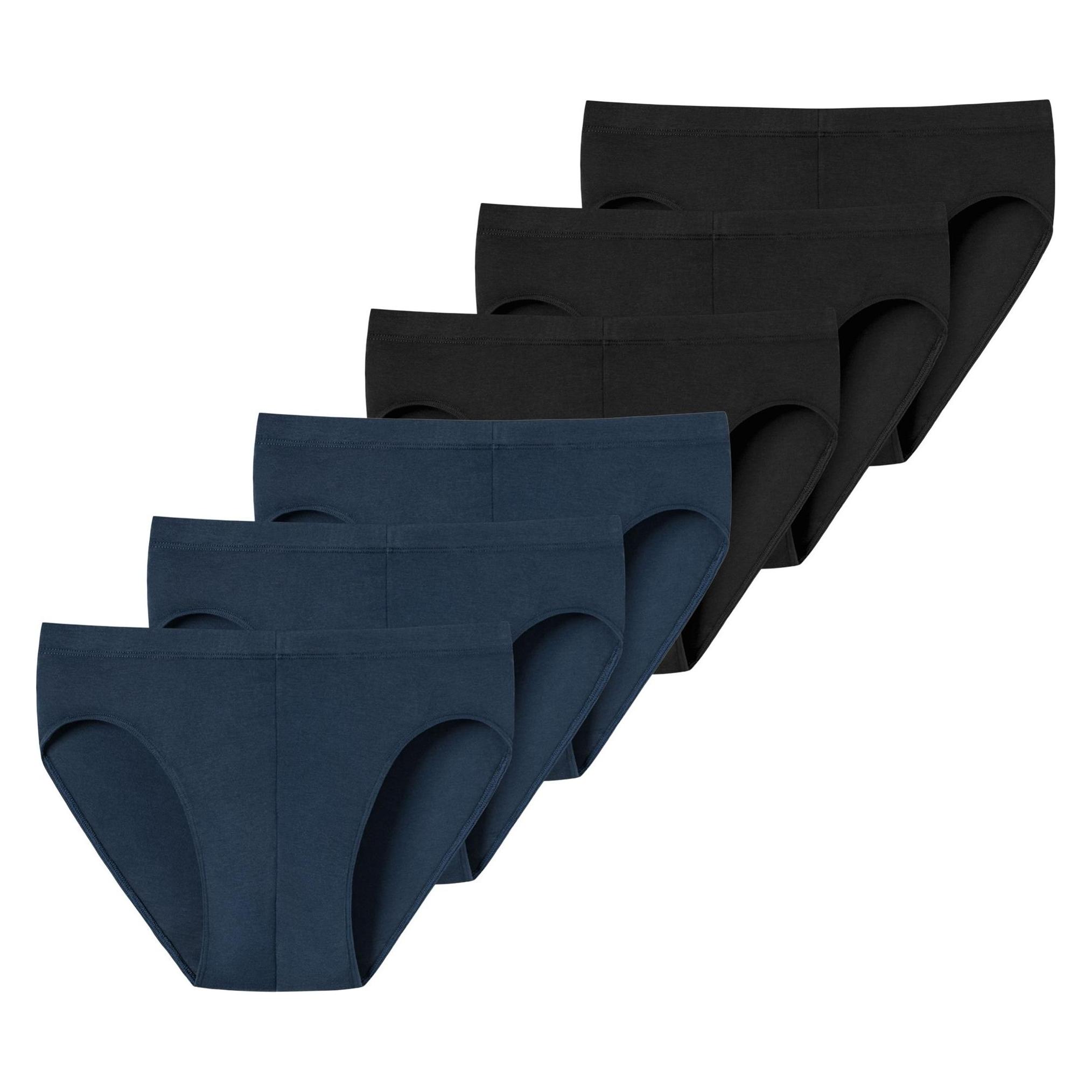 Uncover By Schiesser, Herren, Unterhosen, Uncover Cotton 6PACK Supermini, Schwarz, (L, 6er Pack)