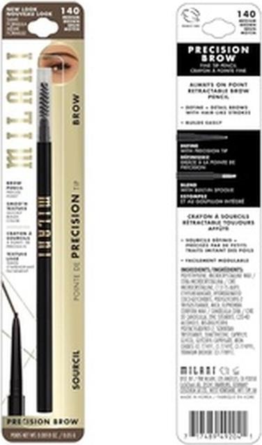Actual product image Milani Precision Brow Pencil Medium Brown