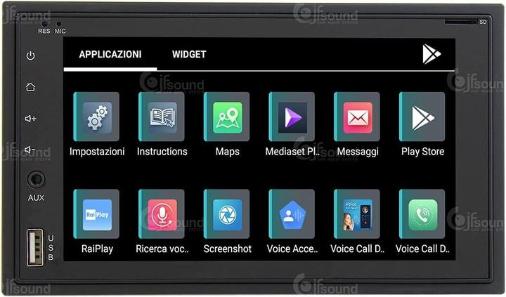 Actual product image JFSound Universal Android Car Radio with GPS, Bluetooth, WiFi, DAB+, Touchscreen, CarPlay, Android Auto
