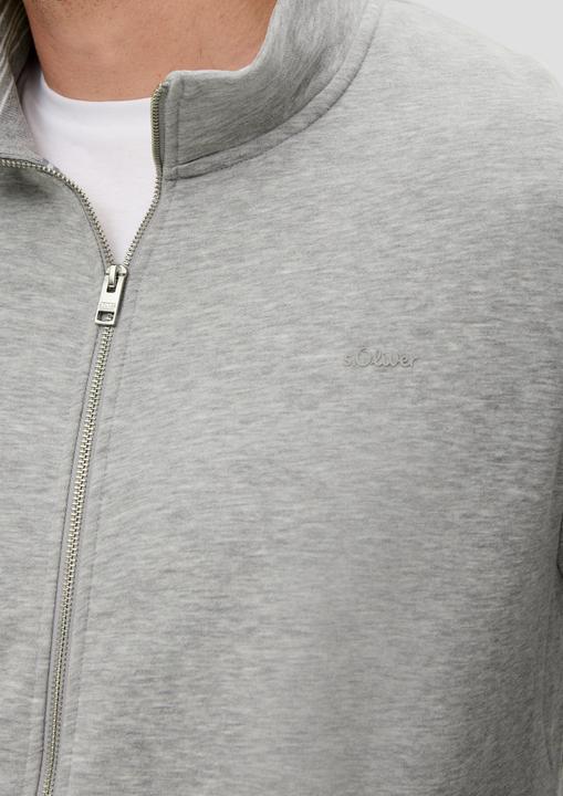 Produktbild s.Oliver Sweatshirt Jacke Sweatjacke mit Stehkragen (4XL)