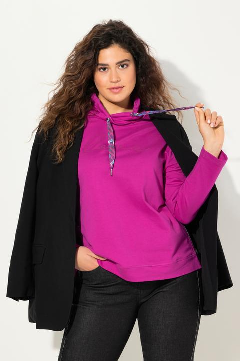 Produktbild Ulla Popken Sweatshirt, Stehkragen, Saum-Zipper, Langarm (46, 48)