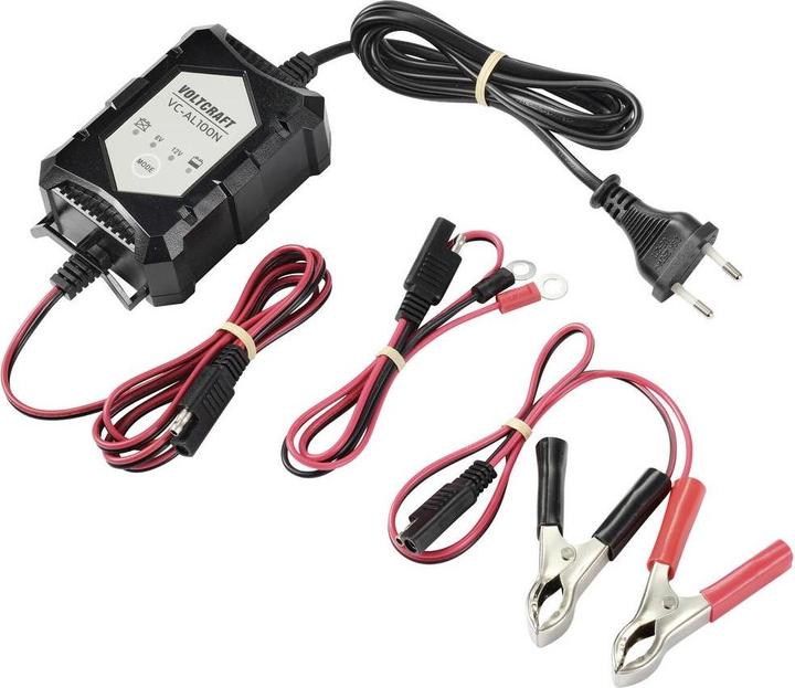 Actual product image Voltcraft VC-AL100N VC-13188600 Automatic charger 6 V, 12V 1A (12V, 6V, 1 A)
