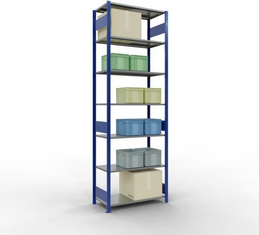 Actual product image Schulte Lagertechnik MULTIplus85 basic racking system with length ledgers