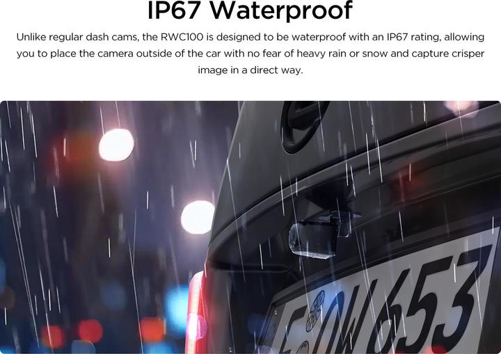 Actual product image Viofo RWC100 (Rear Waterproof cam for A129 Plus) (Full HD)