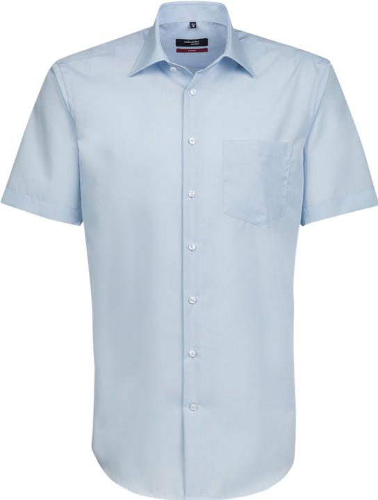 Immagine prodotto Seidensticker Camicia Modern Fit Kent a manica corta non stirata blu (L)
