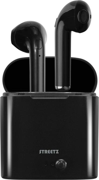 Deltaco TWS-0007 headphones/headset In-ear Bluetooth Black (3.50 h, Wireless)