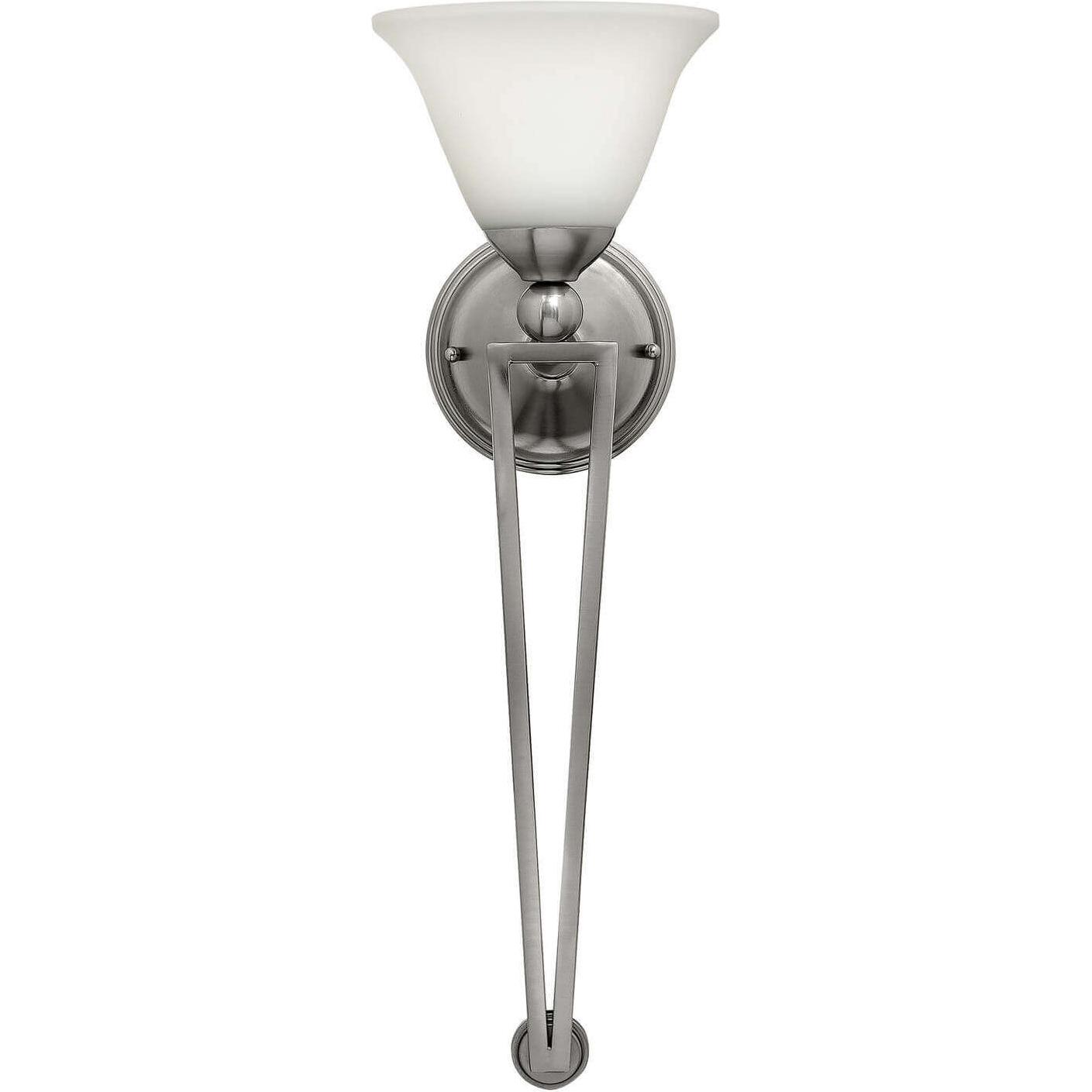 Elstead Lighting, Wandleuchte + Deckenleuchte, Bolla Wandleuchte E27 66cm Nickel gebürstet (E27)