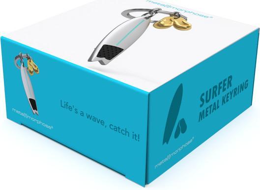 Actual product image Metalmorphose Schlüsselanhänger Surfboard