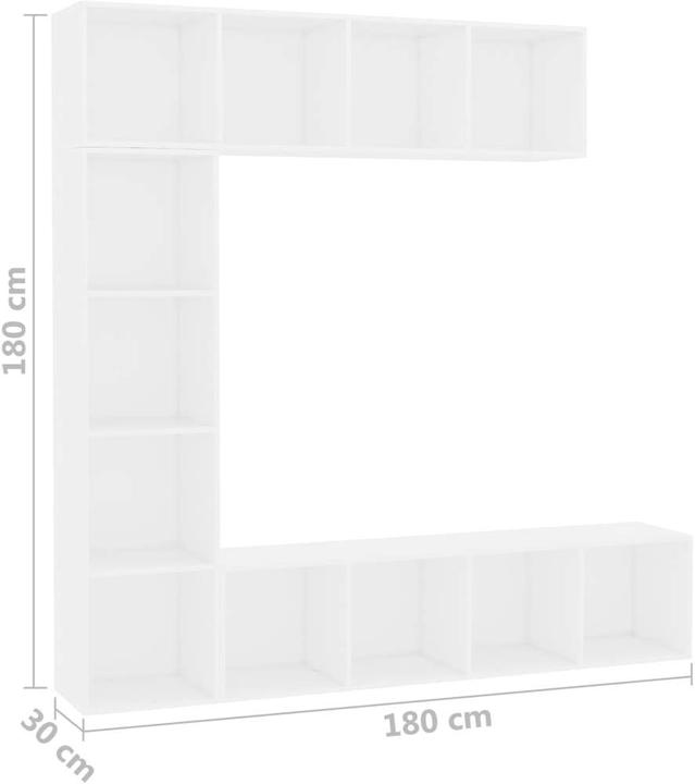 Produktbild vidaXL Edermunde (30 x 180 x 180 cm)