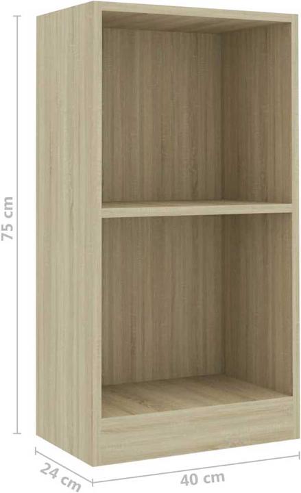 Produktbild vidaXL Bücherregal (40 x 24 x 75 cm)