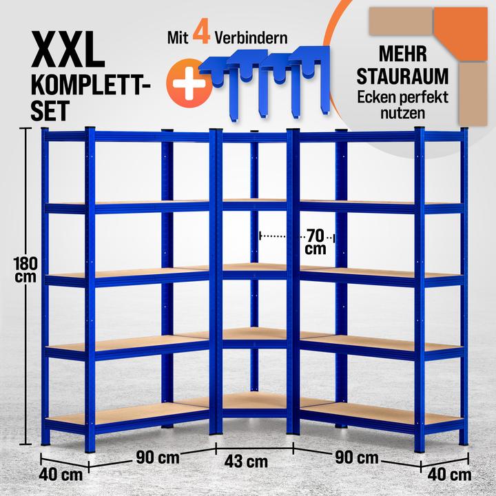 Produktbild Monzana Schwerlastregal Eckregal