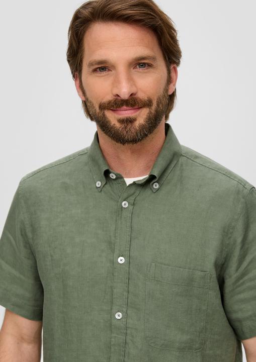 Immagine prodotto s.Oliver Hemd Kurzarmhemd aus Leinen (S)