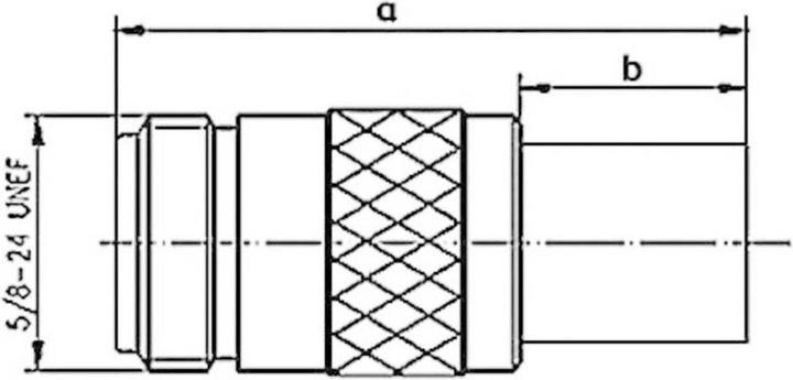 Actual product image Telegärtner N cable socket crimp G05 crimp/crimp, B2905, G05 (RG-223/U)