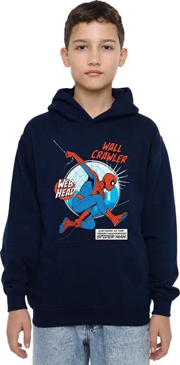 Produktbild Spiderman Friendly Neighborhood Wall Crawler Kapuzenpullover Zum Überziehen (128)
