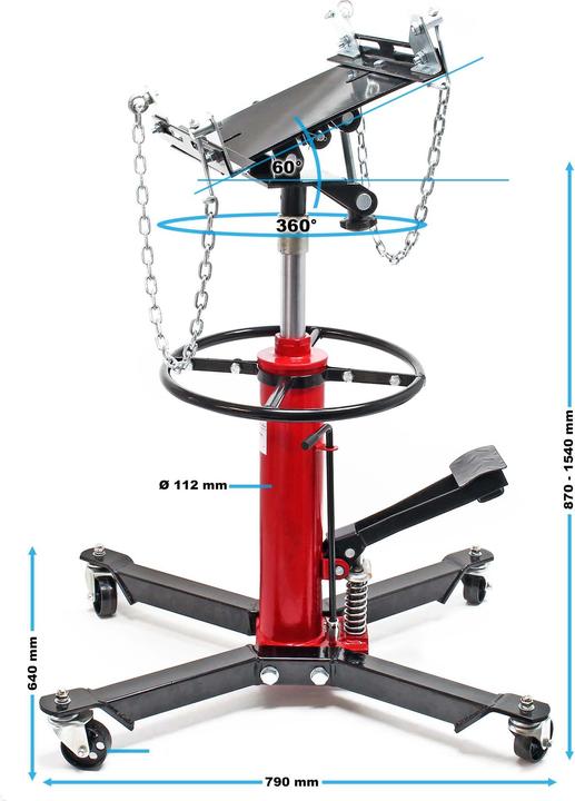 Actual product image Wiltec Gearbox jack