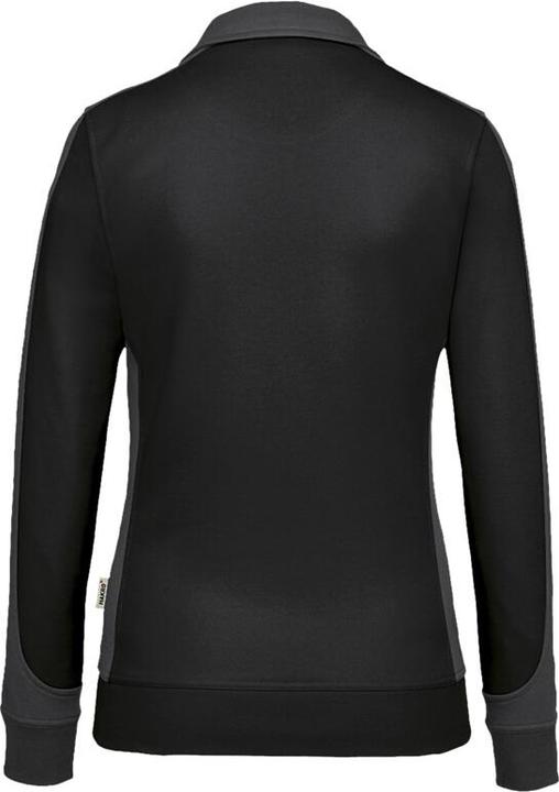 Produktbild Hakro Damen Sweatjacke Contrast Perf ormance schwarz/anthr. Gr.6XL (6XL)