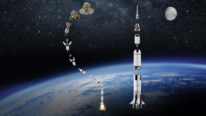 Produktbild LEGO NASA Apollo 11 Saturn V (21309, LEGO Ideas, LEGO Seltene Sets)