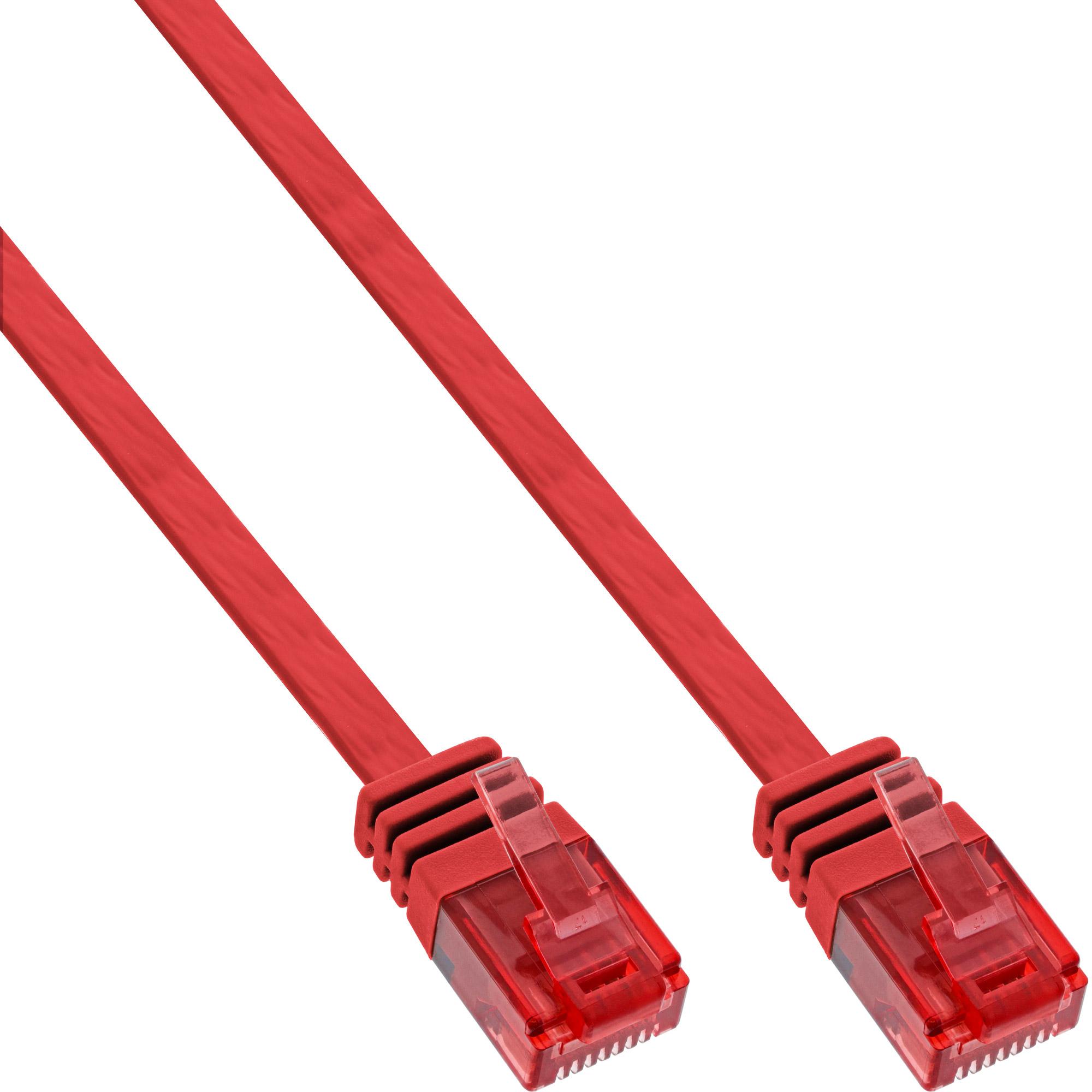 InLine 1m Patchkabel flach, U/UTP, Cat.6 (U/UTP, CAT6, 1 m), Netzwerkkabel