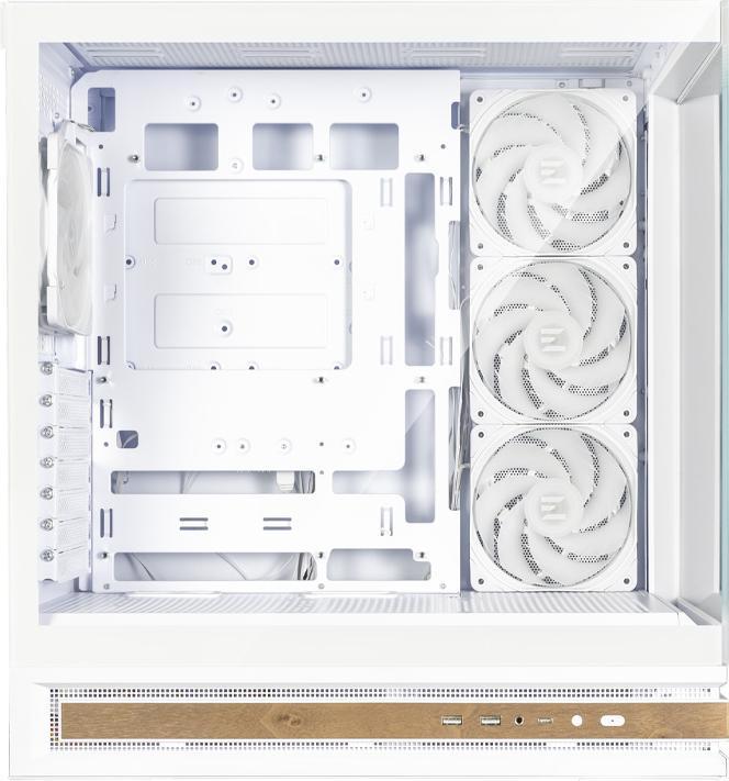 Actual product image Zalman Boitier Moyen Tour ATX P40 Namu RGB avec panneaux vitrés (Blanc) (mATX, Mini-ITX, ATX)