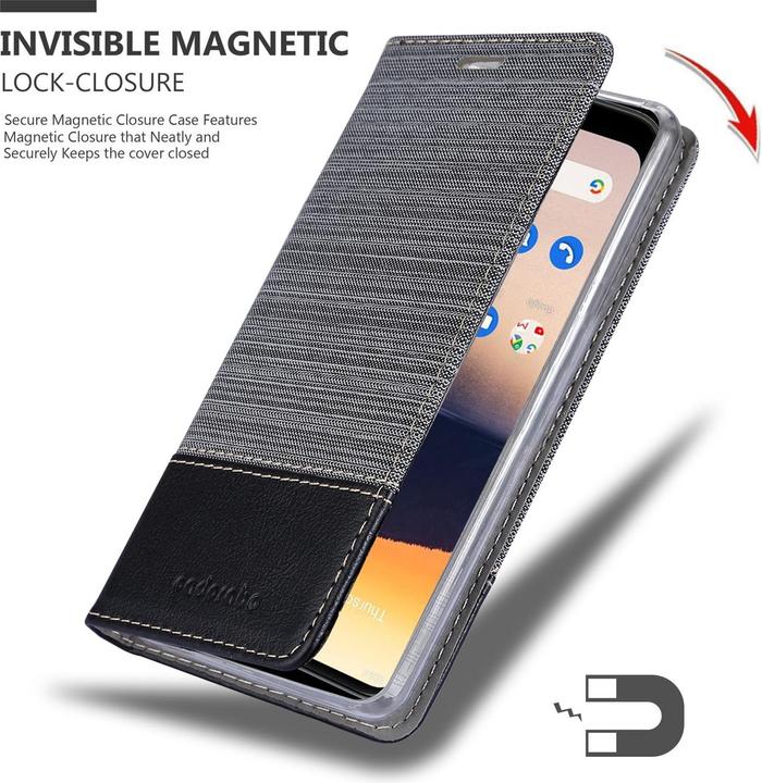 Produktbild Cadorabo Book Jeans Optik Cover (Nokia 2.3)
