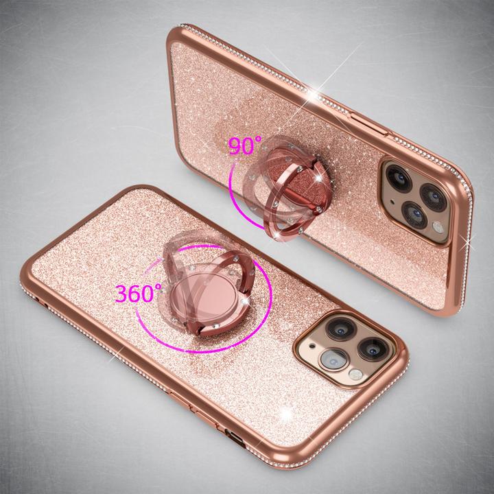 Produktbild Nalia Ring Glitzer Silikon Hülle (Apple iPhone 11 Pro)