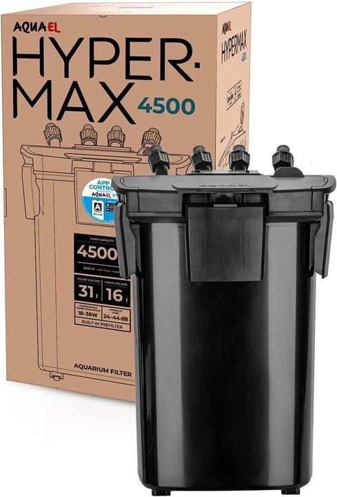 Aquael Hypermax 4500 BT (1500 l, Filtri esterni, Acqua dolce, Acqua salata)