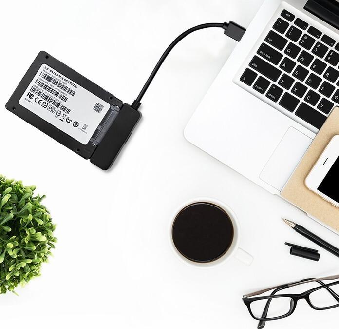 Actual product image Qoltec SATA adapter SSD HDD 2.5 inch, USB 3.0, 2TB