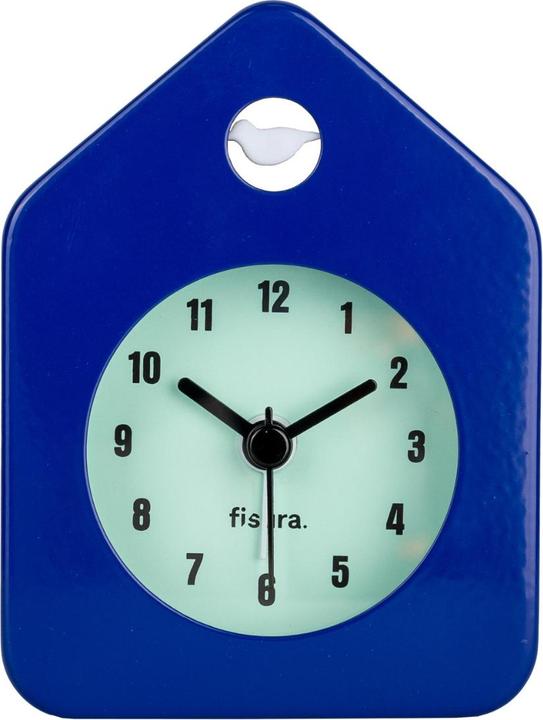 Actual product image Fisura MINI HOUSE ALARM CLOCK blue