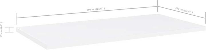 Immagine prodotto vidaXL Scaffale a muro (60 x 30 x 1,5 cm)