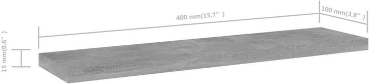 Produktbild VidaXL Wandregal (40 x 10 x 1,.5 cm)