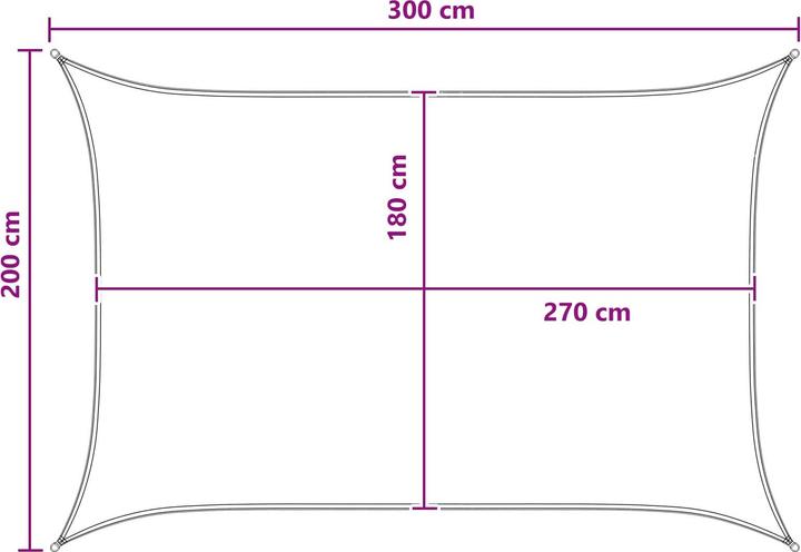 Produktbild vidaXL Sonnensegel (200 x 300 cm)