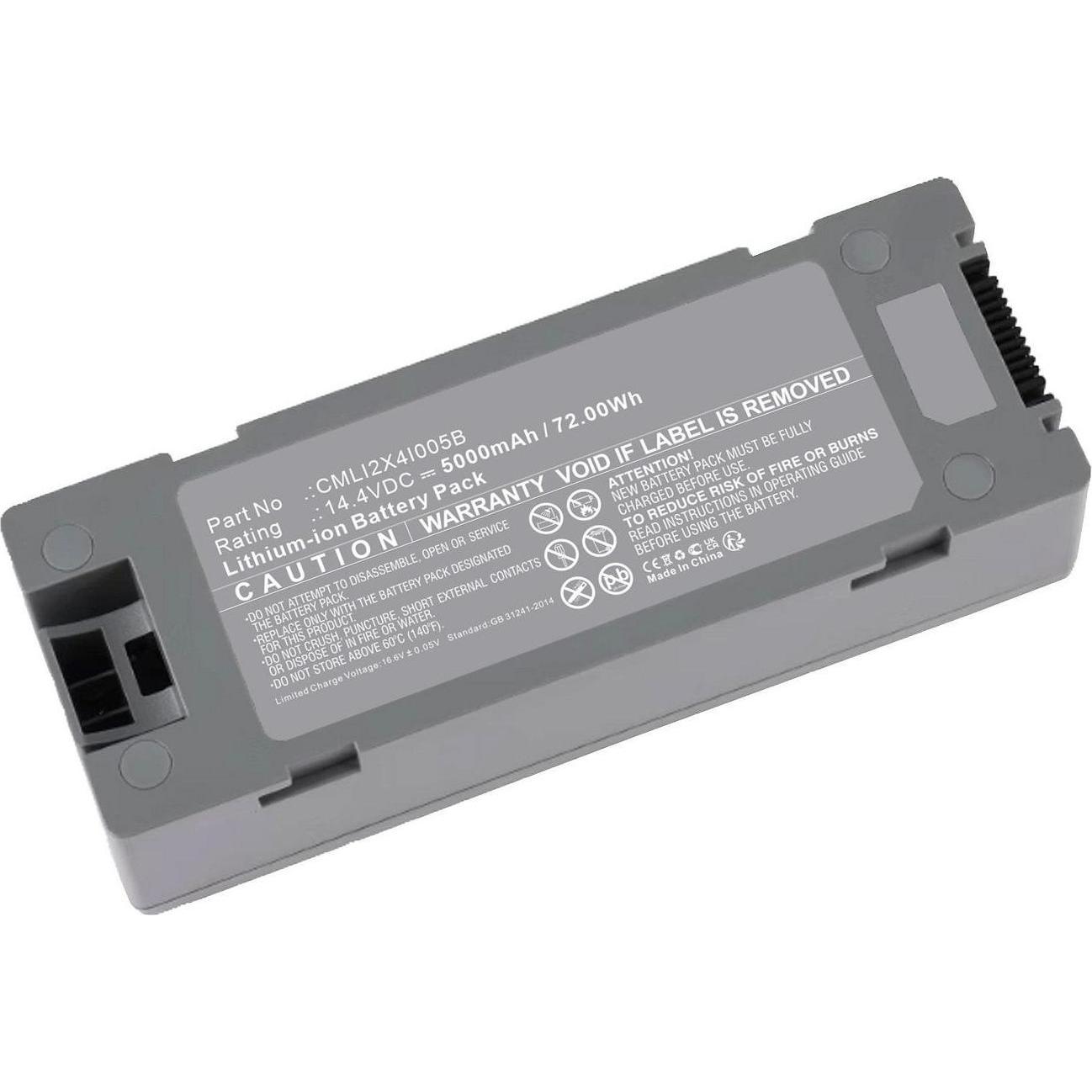 CoreParts Battery 14.4V 5000mAh 72.00Wh (1 Zellen, 5000 mAh), Notebook Akku, Grau