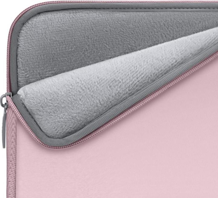 Actual product image Tech-Protect Neoslim Laptop Sleeve 15-16" with accessory pouch - Pink (16")