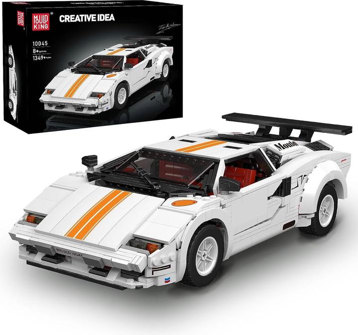 Mould King Weisser Italienischer Sportwagen