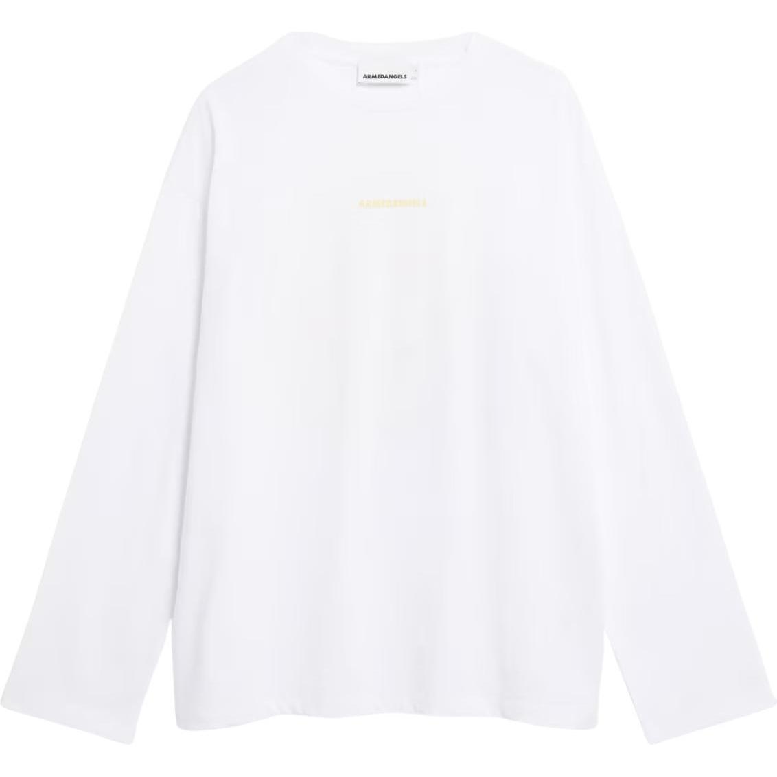 Armedangels, Damen, Shirt, Women's Fietaa Smile, Weiss, (XXL)