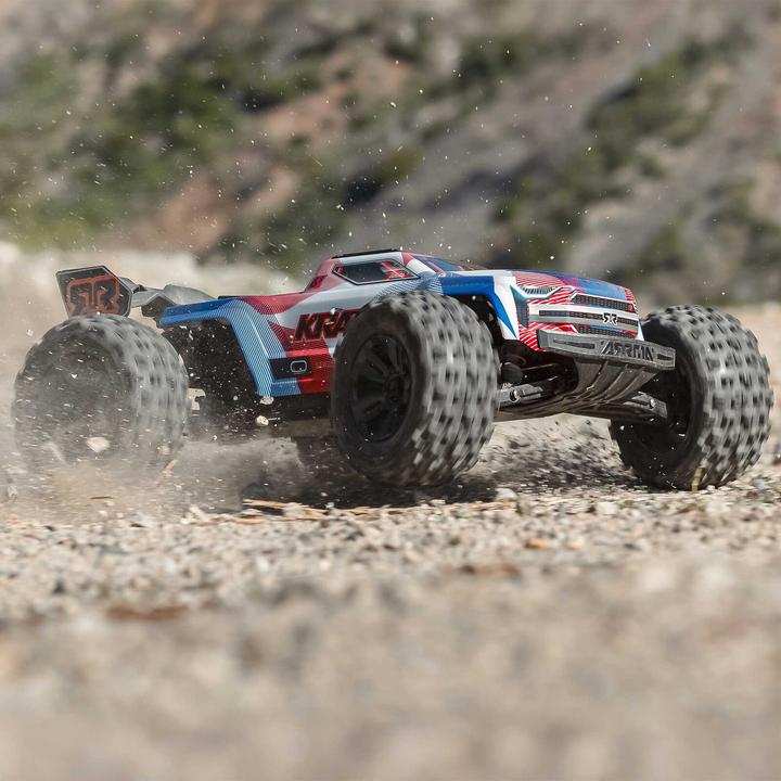 Immagine prodotto Arrma Monster Truck Kraton BLX6S, Blau/Rot ARTR, 1:8 (ARR Quasi lettura a corredo)