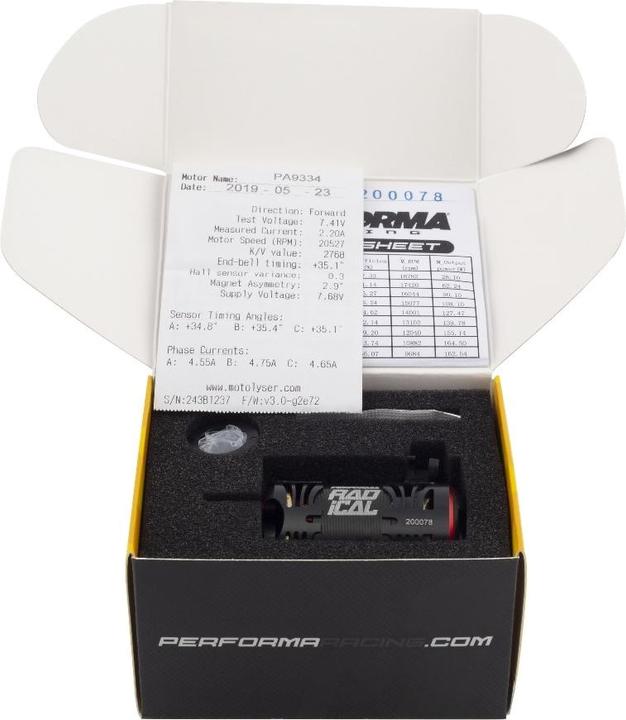 Actual product image Performa Racing Performa P1 Radical 540 Stock Motor 10.5T V2 (Qualified)
