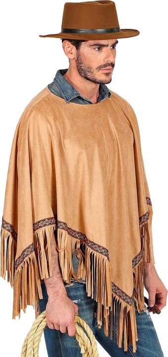 Produktbild Widmann Poncho Hippie oder Gaucho Cowboy (One Size)