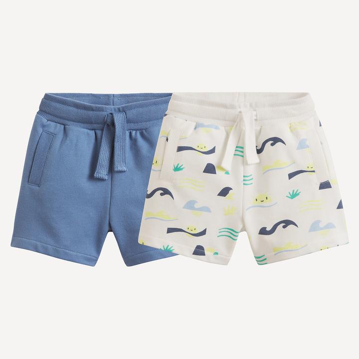 Produktbild La Redoute Collections Doppelpack Shorts aus bedrucktem Molton (92)