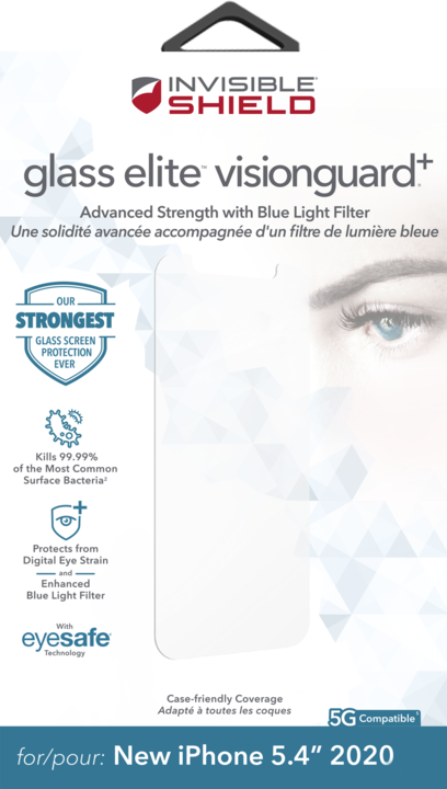 Actual product image InvisibleShield Glass Elite VisionGuard+ (1 Piece, Apple iPhone 12 mini)