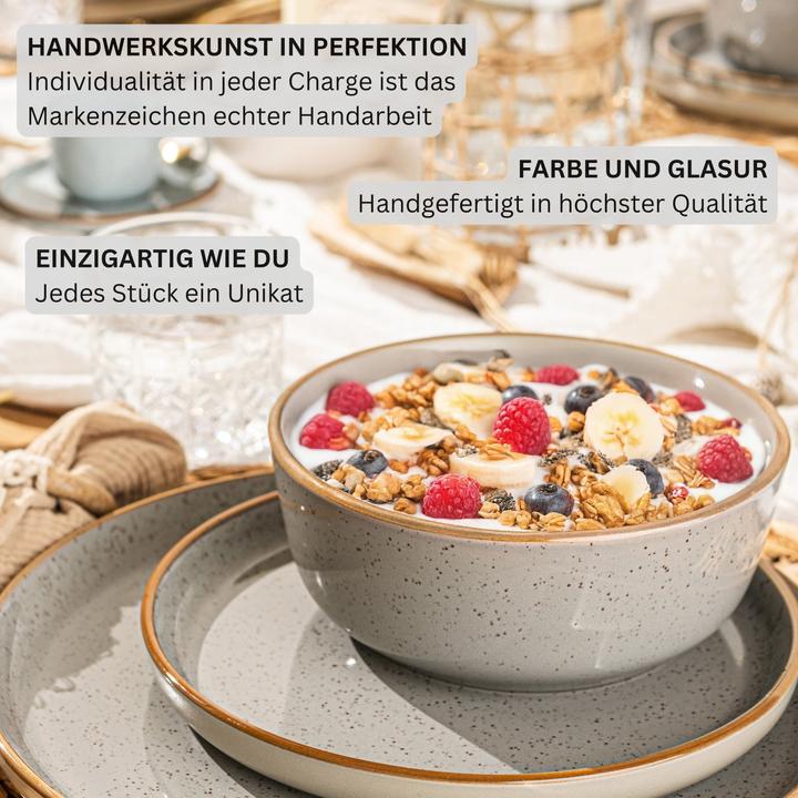 Actual product image Sänger Geschirr Schalen Rio Perlgrau (16.30 cm, 0.60 l, 6 x)