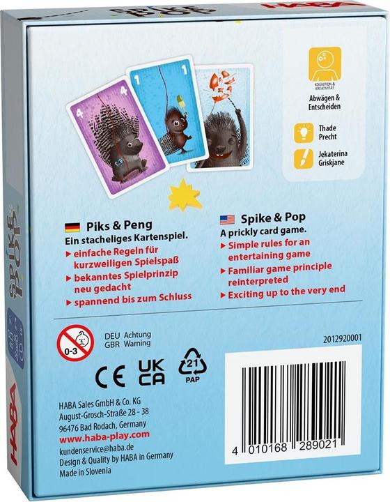 Actual product image Haba Piks & Peng (German, English)